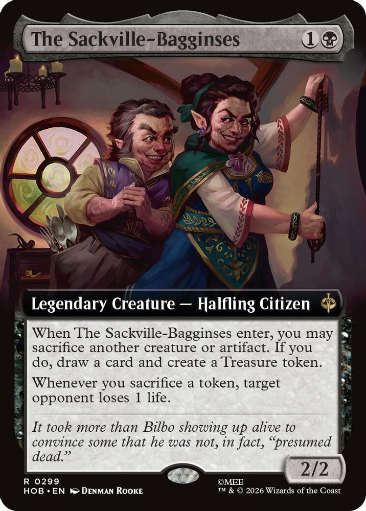 The Sackville-Bagginses (Extended Art) · 299 · The Hobbit · Non-foil