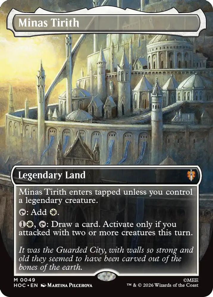 Minas Tirith (Borderless) · 49 · HOC · Foil