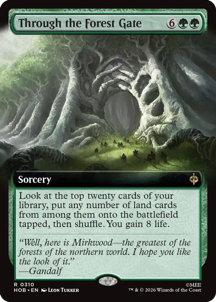 Through the Forest Gate (Extended Art) · 310 · The Hobbit · Foil