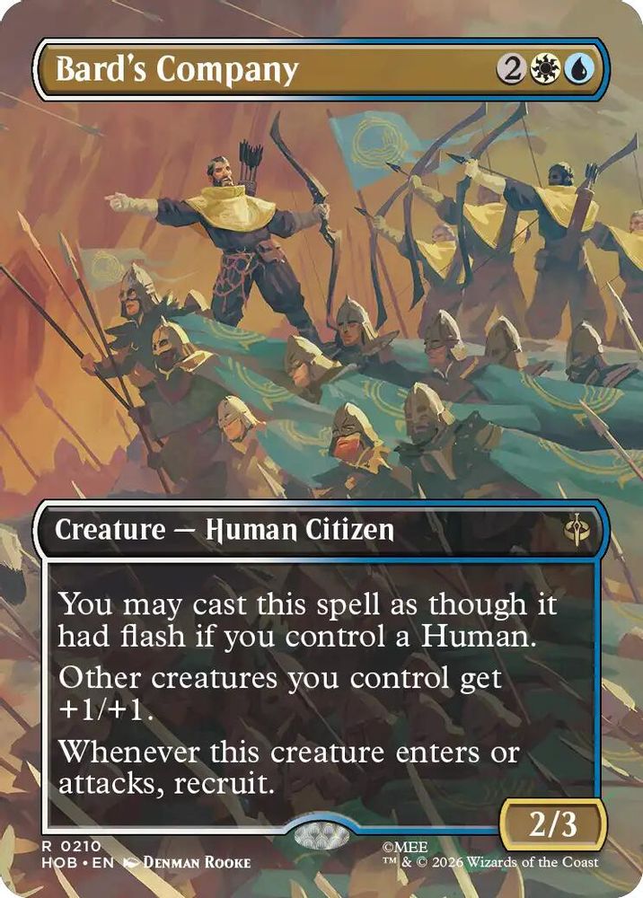 Bard's Company (Borderless) · 210 · The Hobbit · Foil