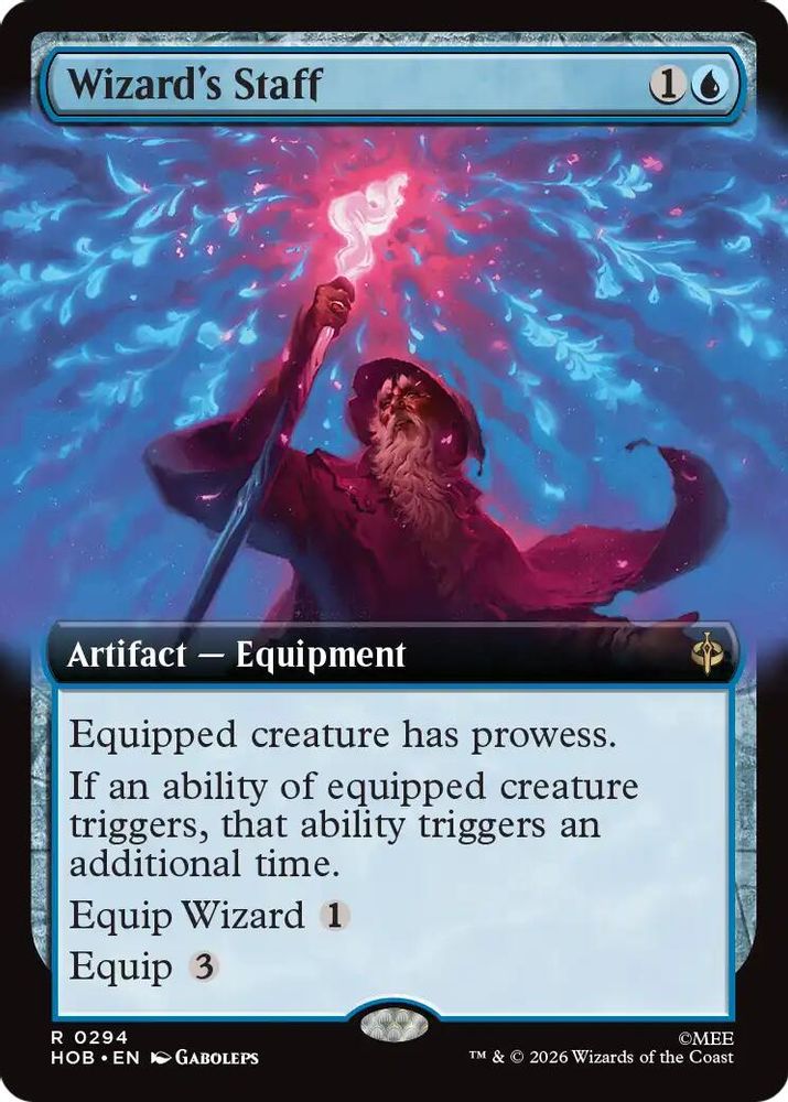 Wizard's Staff (Extended Art) · 294 · The Hobbit · Non-foil