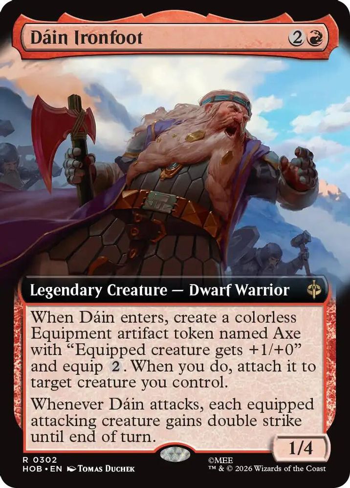 Dain Ironfoot (Extended Art) · 302 · The Hobbit · Non-foil