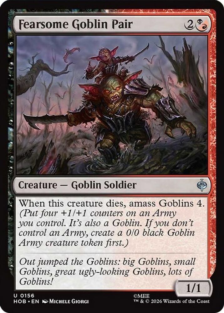 Fearsome Goblin Pair · 156 · The Hobbit · Non-foil