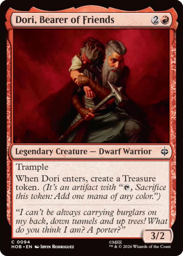 Dori, Bearer of Friends · 94 · The Hobbit · Foil