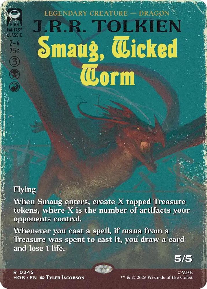 Smaug, Wicked Worm (Borderless) · 245 · The Hobbit · Non-foil