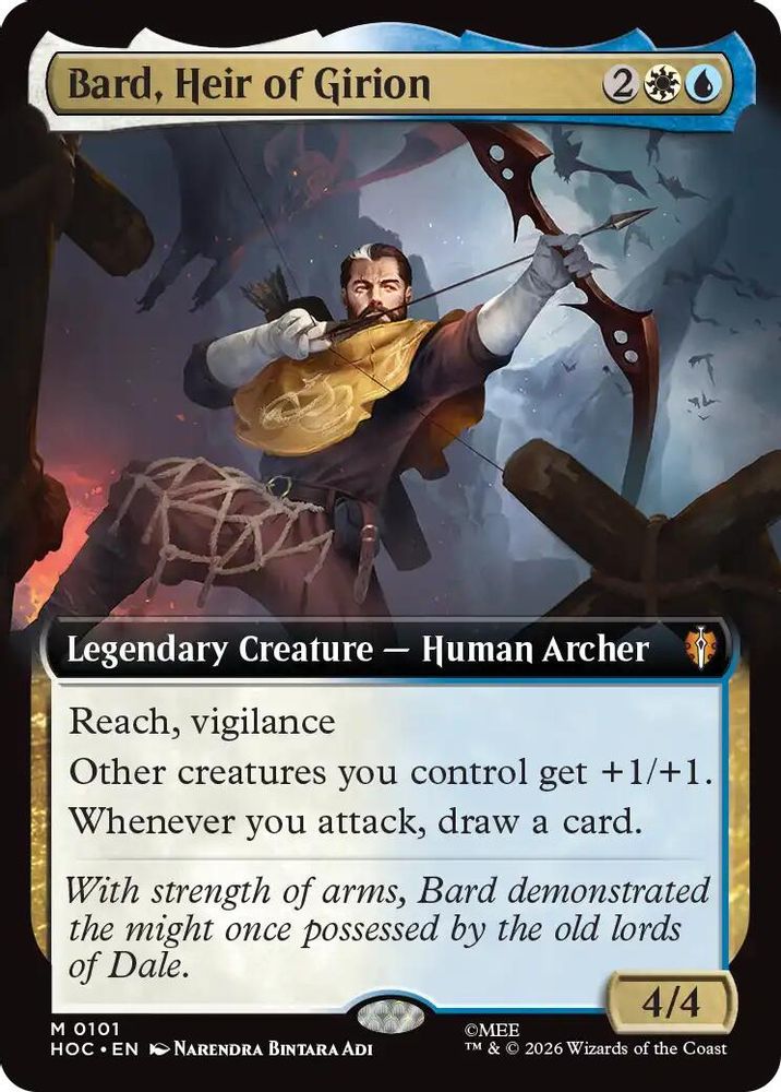 Bard, Heir of Girion (Extended Art) · 101 · The Hobbit: Eternal-Legal · Non-foil