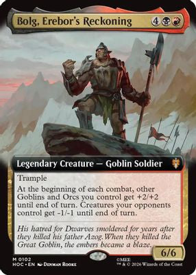 Bolg, Erebor's Reckoning (Extended Art) · 102 · HOC · Non-foil