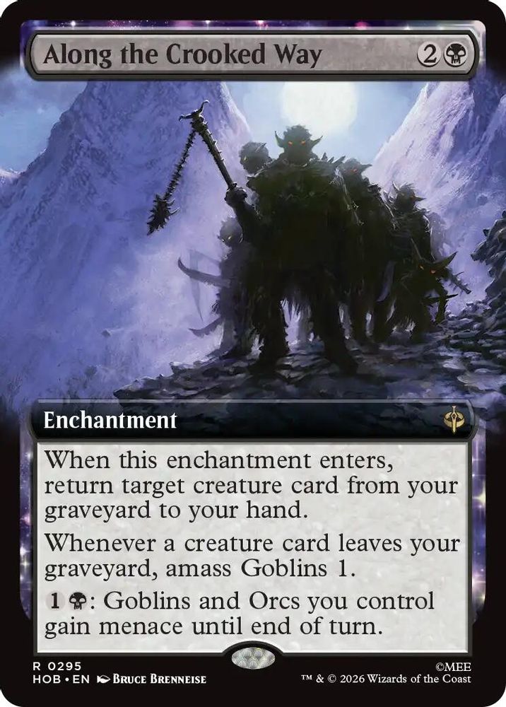 Along the Crooked Way (Extended Art) · 295 · The Hobbit · Non-foil
