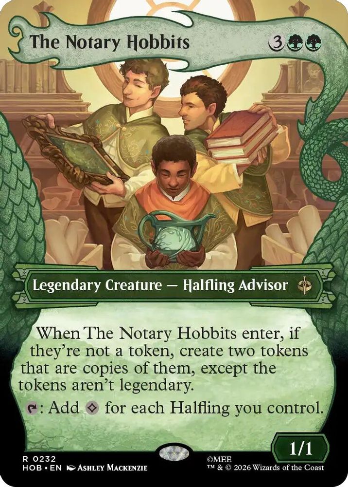 The Notary Hobbits (Showcase) · 232 · The Hobbit · Non-foil