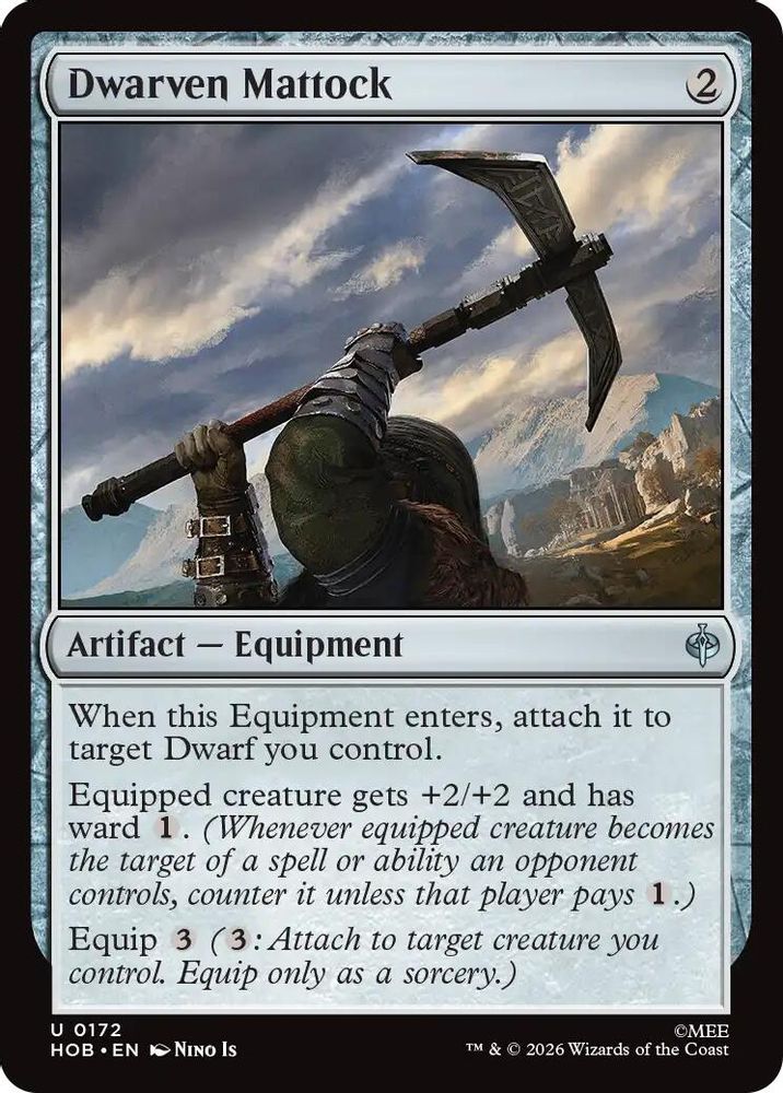 Dwarven Mattock · 172 · The Hobbit · Non-foil