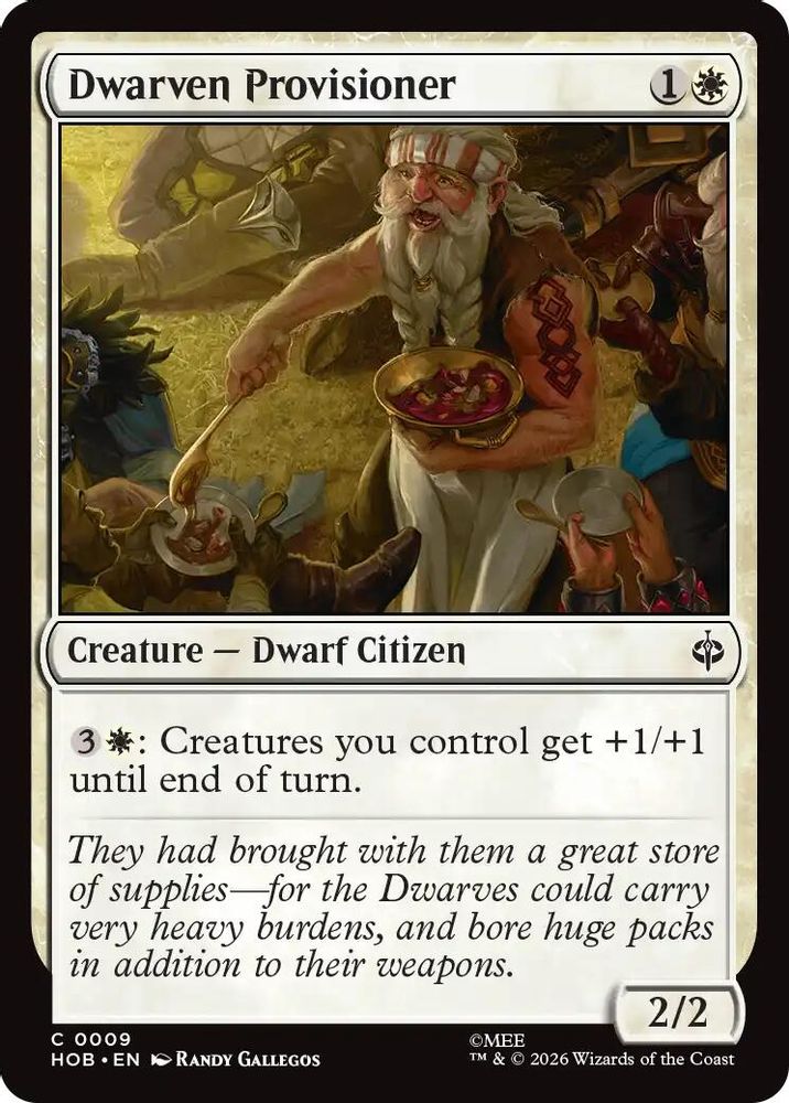 Dwarven Provisioner · 9 · The Hobbit · Non-foil