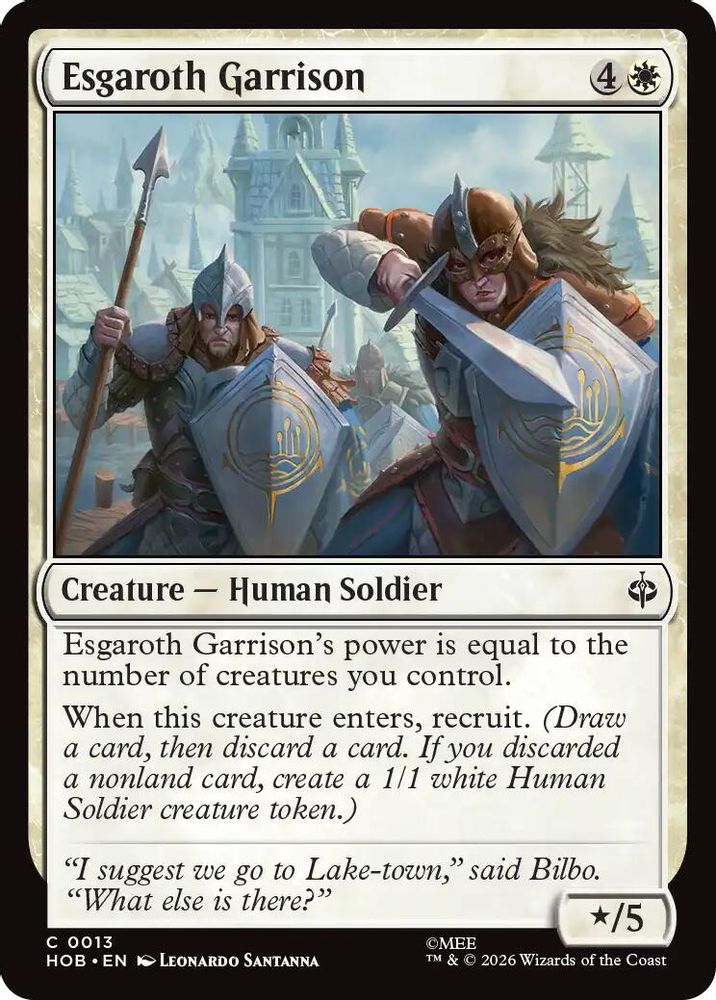 Esgaroth Garrison · 13 · The Hobbit · Non-foil