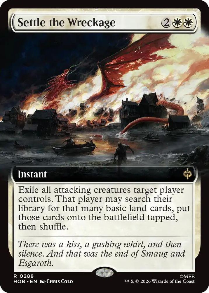 Settle the Wreckage (Extended Art) · 288 · The Hobbit · Foil