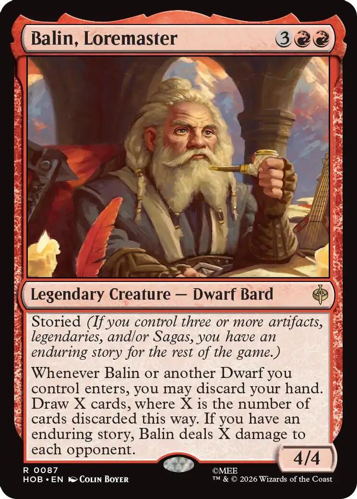 Balin, Loremaster · 87 · The Hobbit · Non-foil