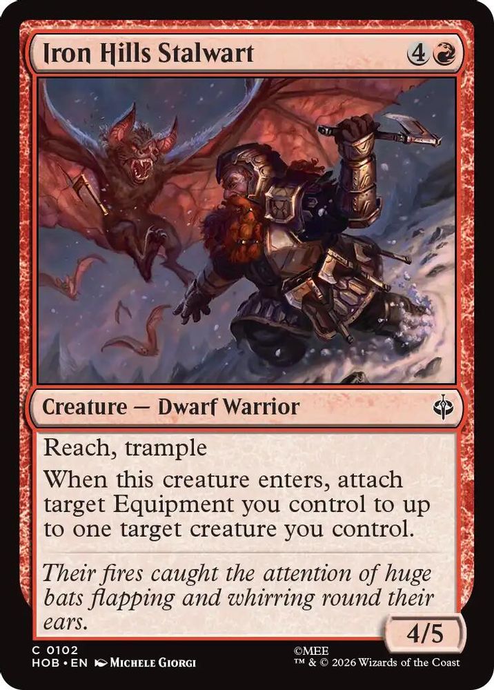 Iron Hills Stalwart · 102 · The Hobbit · Non-foil