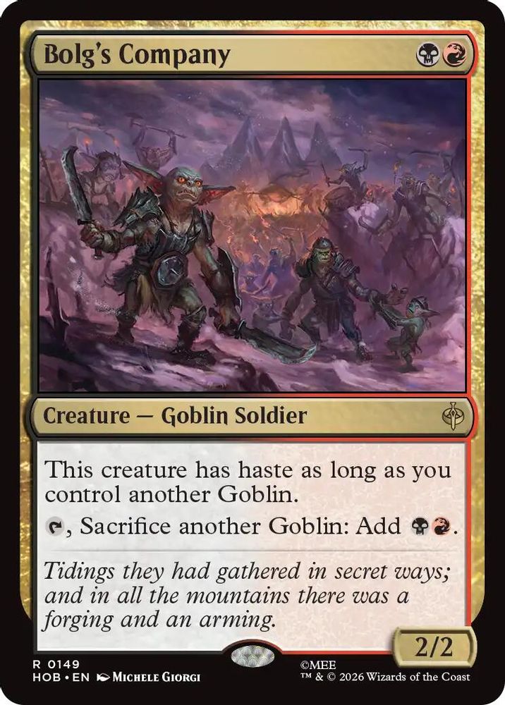 Bolg's Company · 149 · The Hobbit · Foil