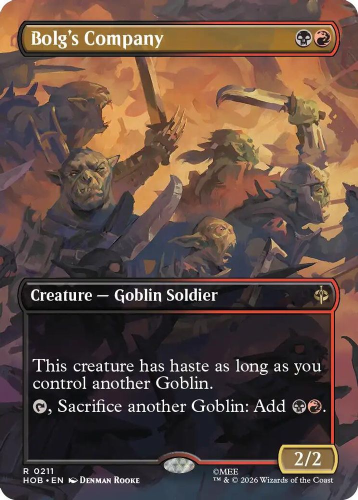 Bolg's Company (Borderless) · 211 · The Hobbit · Foil