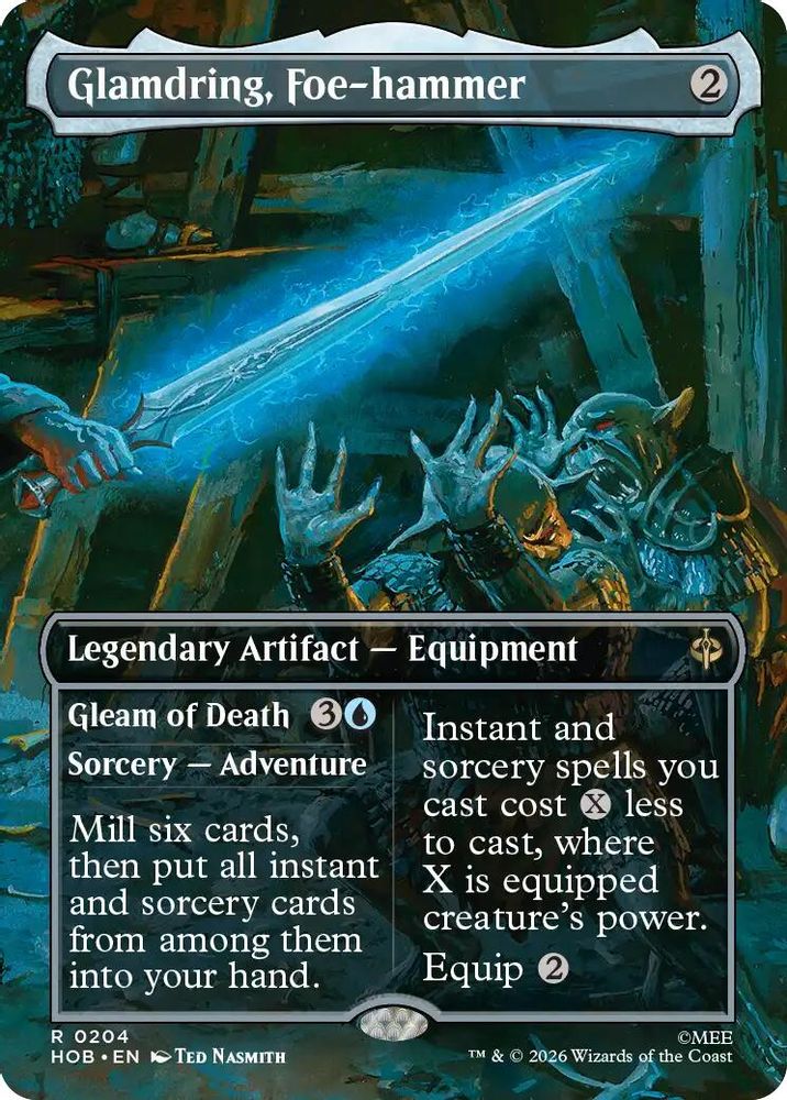 Glamdring, Foe-hammer (Borderless) · 204 · The Hobbit · Non-foil