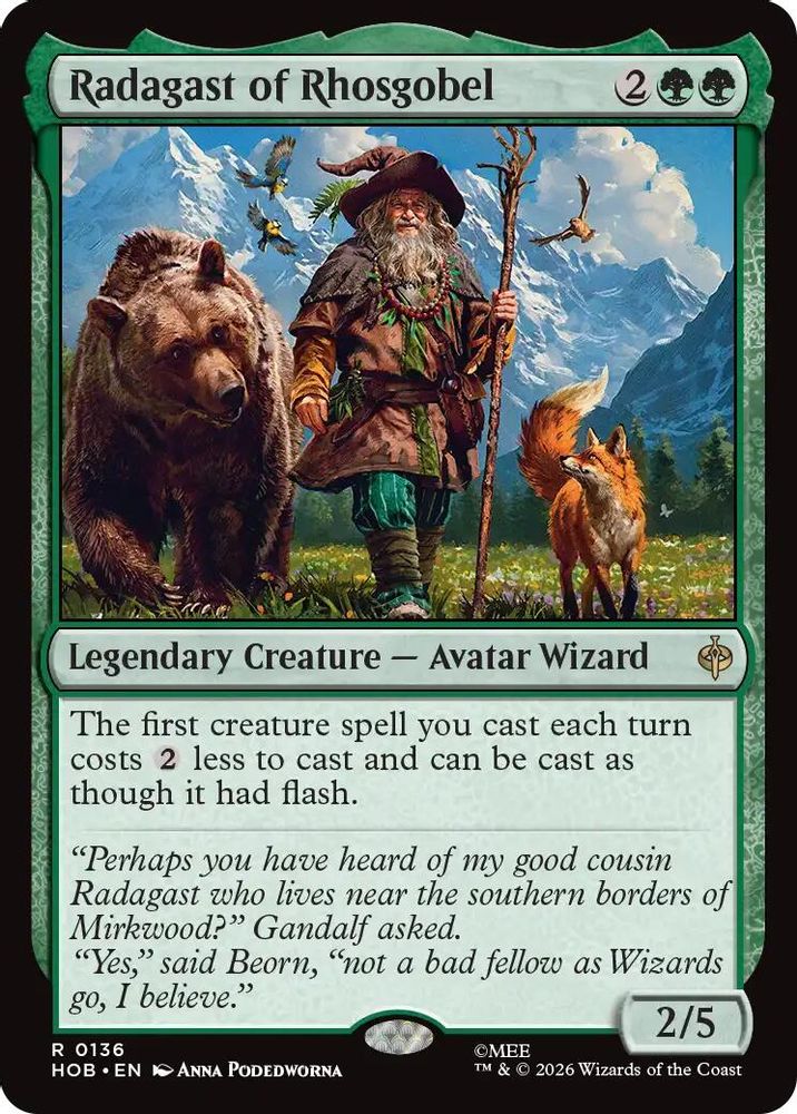 Radagast of Rhosgobel · 136 · The Hobbit · Non-foil