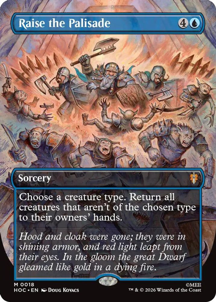 Raise the Palisade (Borderless) · 18 · The Hobbit: Eternal-Legal · Non-foil
