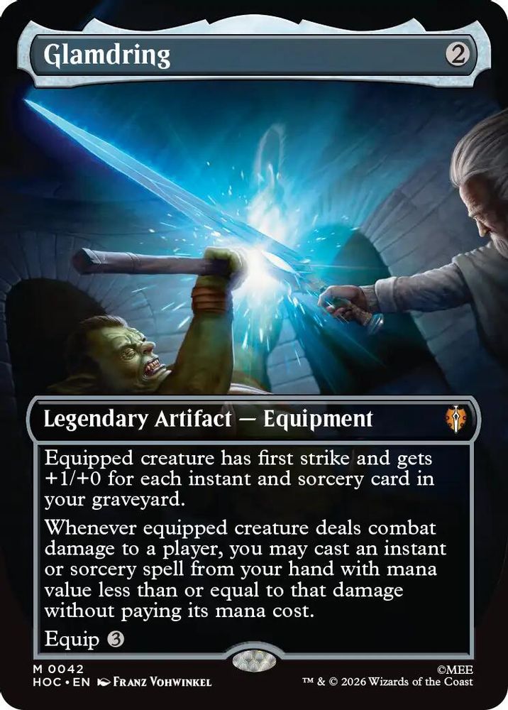 Glamdring (Borderless) · 42 · HOC · Non-foil
