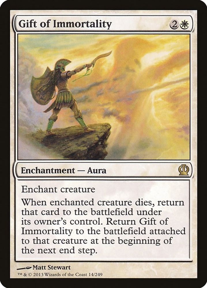 Gift of Immortality · 14 · Theros · Non-foil