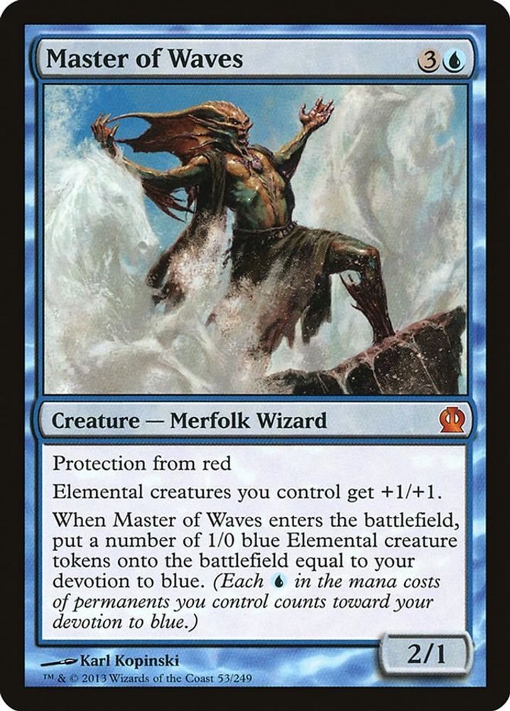 Master of Waves · 53 · Theros · Non-foil