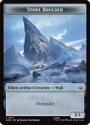 Stone Boulder // Dragon Double-Sided Token · 11 // 5 · The Hobbit · Foil