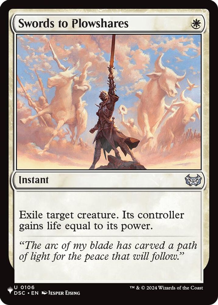 Swords to Plowshares (DSC) · 106 · PLST · Non-foil