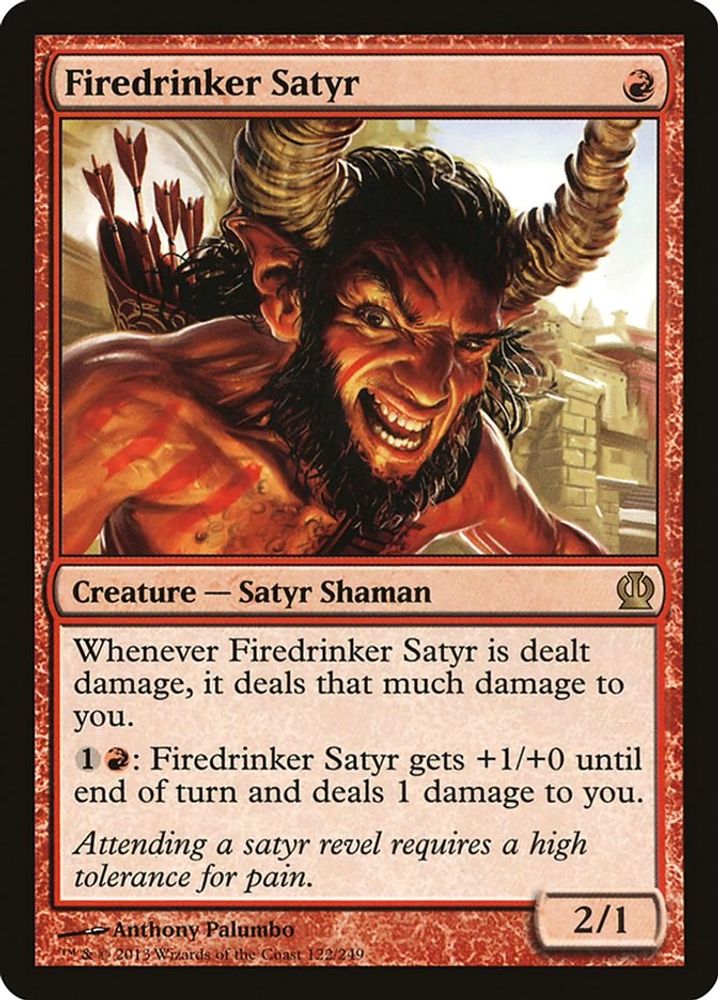 Firedrinker Satyr · 122 · Theros · Non-foil