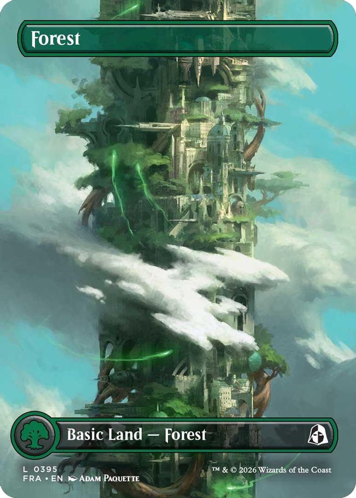 Forest (Borderless) (0395) · 395 · Reality Fracture · Non-foil