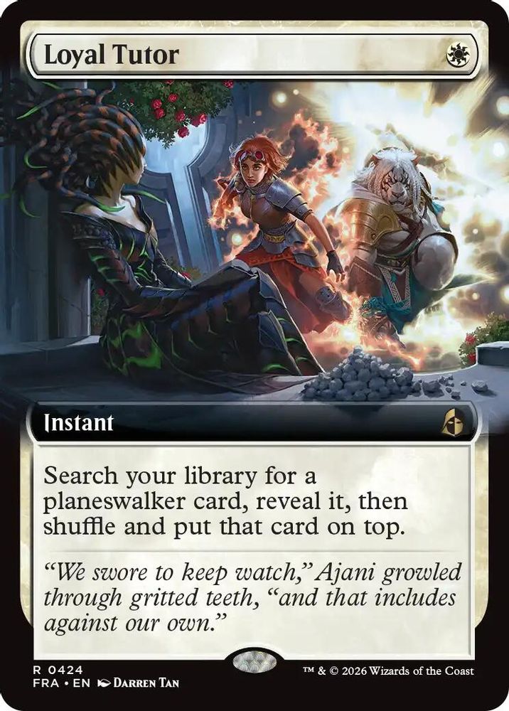 Loyal Tutor (Extended Art) · 424 · Reality Fracture · Foil