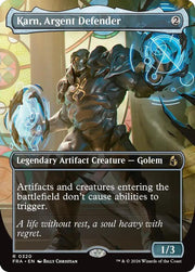 Karn, Argent Defender (Borderless) · 320 · Reality Fracture · Foil