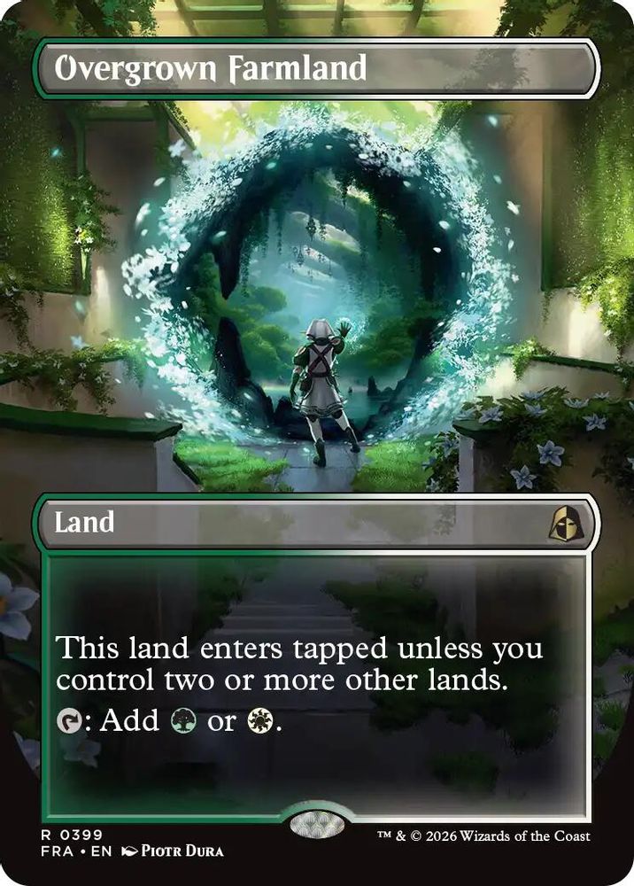 Overgrown Farmland (Borderless) · 399 · Reality Fracture · Non-foil