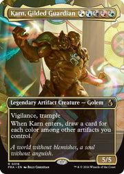 Karn, Gilded Guardian (Borderless) · 316 · Reality Fracture · Non-foil