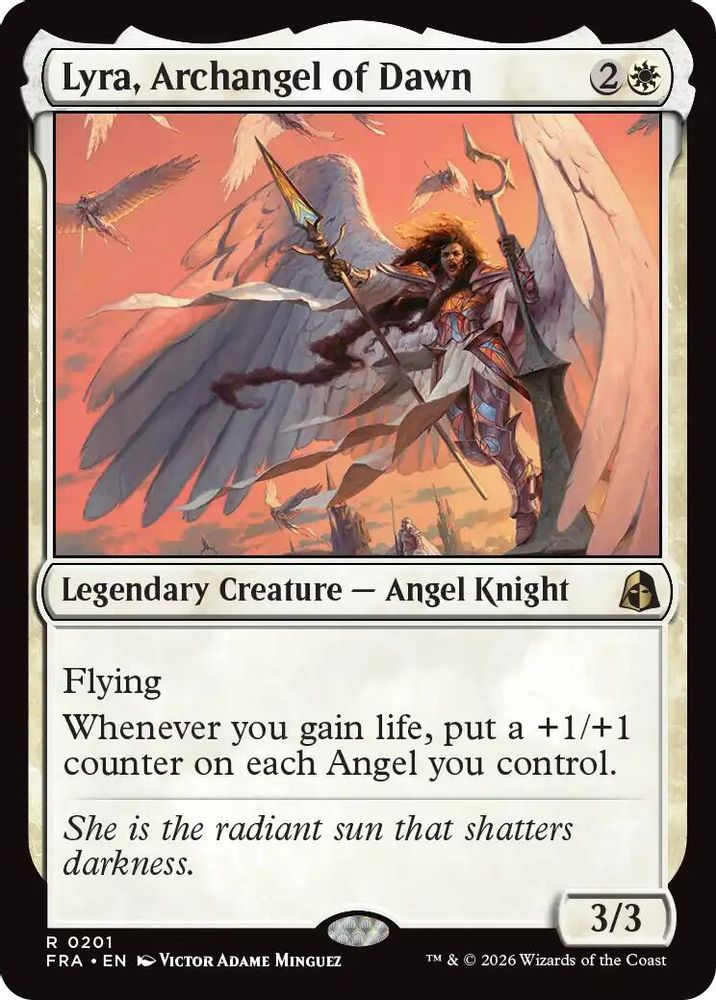Lyra, Archangel of Dawn · 201 · Reality Fracture · Foil