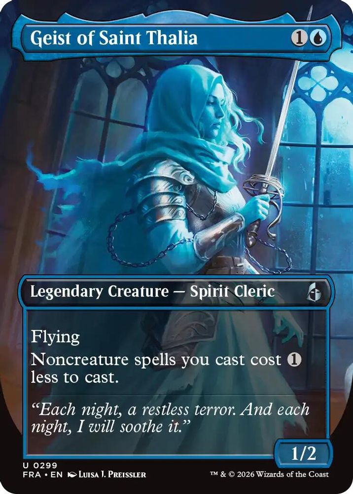 Geist of Saint Thalia (Borderless) · 299 · Reality Fracture · Foil
