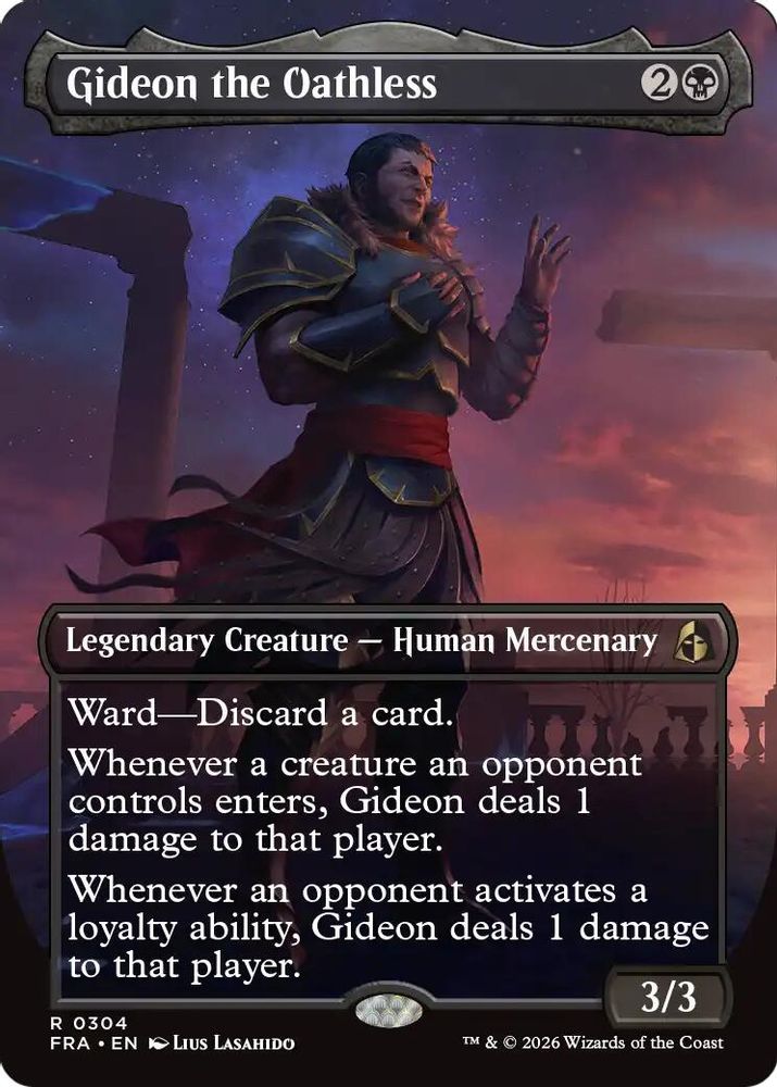 Gideon the Oathless (Borderless) · 304 · Reality Fracture · Non-foil