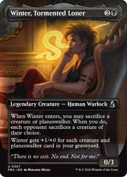 Winter, Tormented Loner (Borderless) · 307 · Reality Fracture · Foil