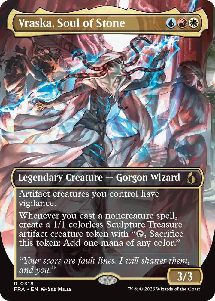 Vraska, Soul of Stone (Borderless) · 318 · Reality Fracture · Foil