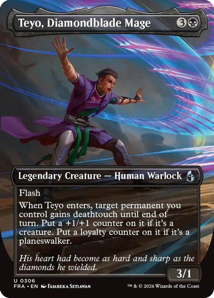 Teyo, Diamondblade Mage (Borderless) · 306 · FRA · Foil
