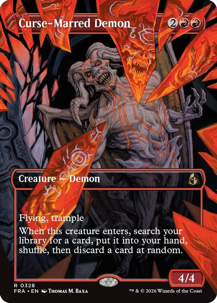 Curse-Marred Demon (Borderless) · 328 · Reality Fracture · Non-foil