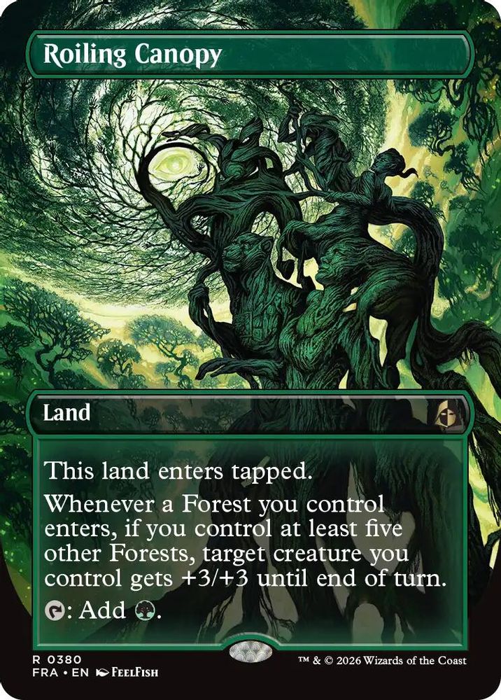 Roiling Canopy (Borderless) · 380 · Reality Fracture · Non-foil