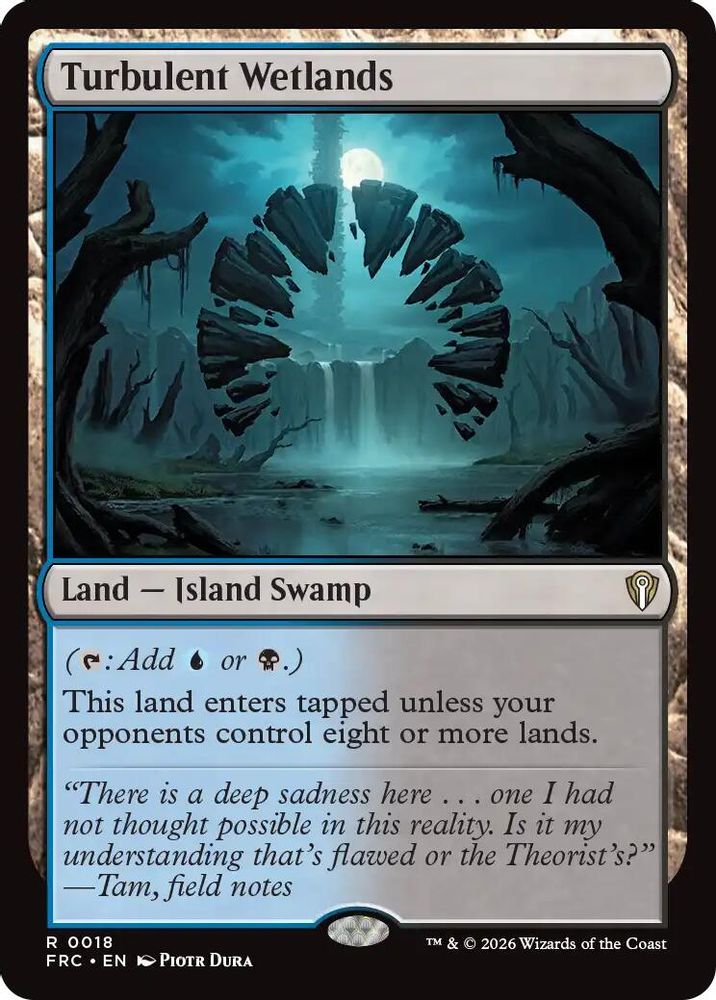Turbulent Wetlands · 18 · Commander: Reality Fracture · Non-foil