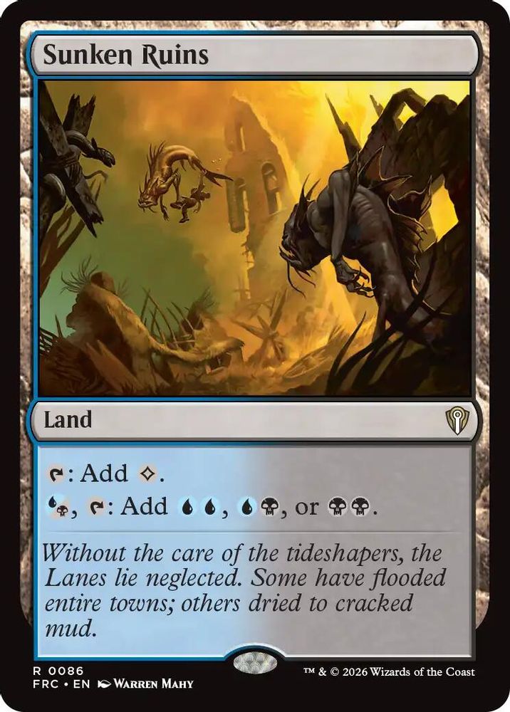 Sunken Ruins · 86 · Commander: Reality Fracture · Non-foil