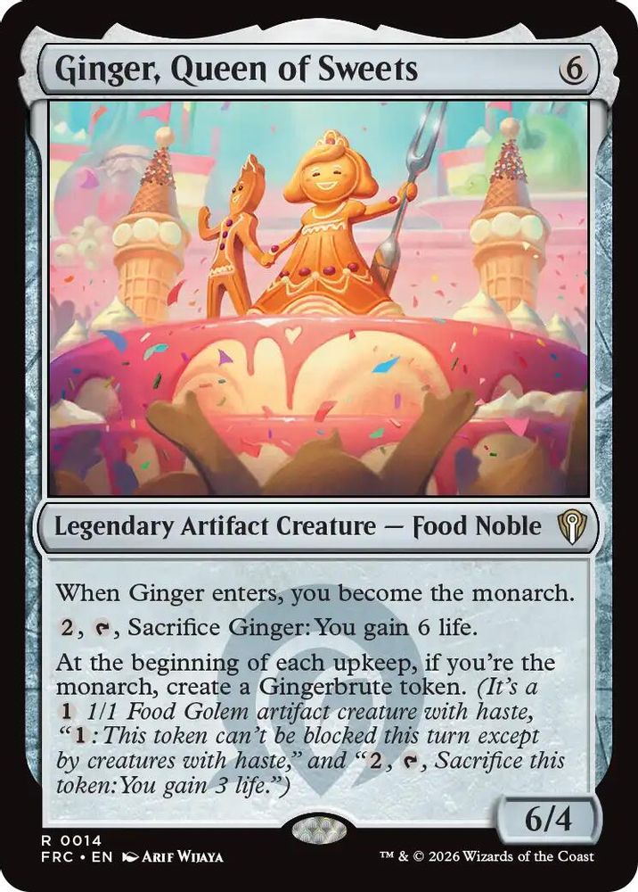 Ginger, Queen of Sweets · 14 · Commander: Reality Fracture · Non-foil