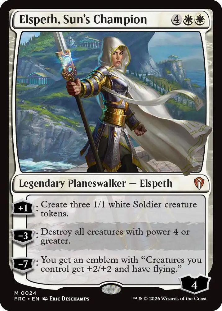 Elspeth, Sun's Champion · 24 · Commander: Reality Fracture · Non-foil