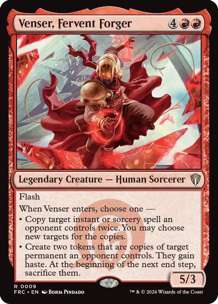 Venser, Fervent Forger · 9 · Commander: Reality Fracture · Non-foil