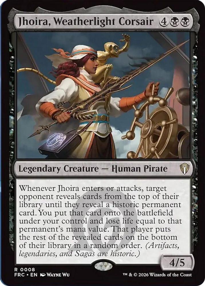 Jhoira, Weatherlight Corsair · 8 · Commander: Reality Fracture · Non-foil