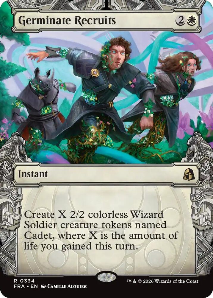 Germinate Recruits (Showcase) · 334 · Reality Fracture · Foil